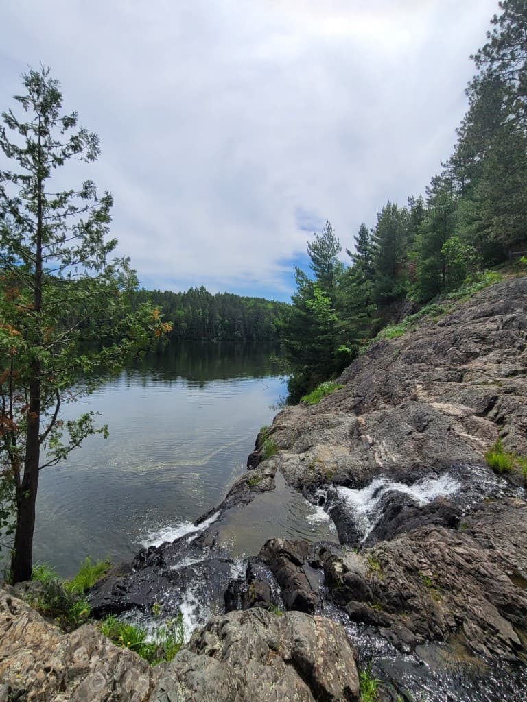 Peaceful lake overlook